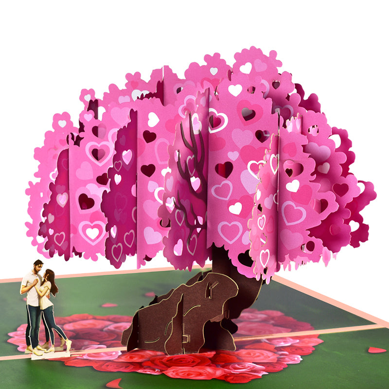 Heart Tree 3D Pop Up Greeting Card