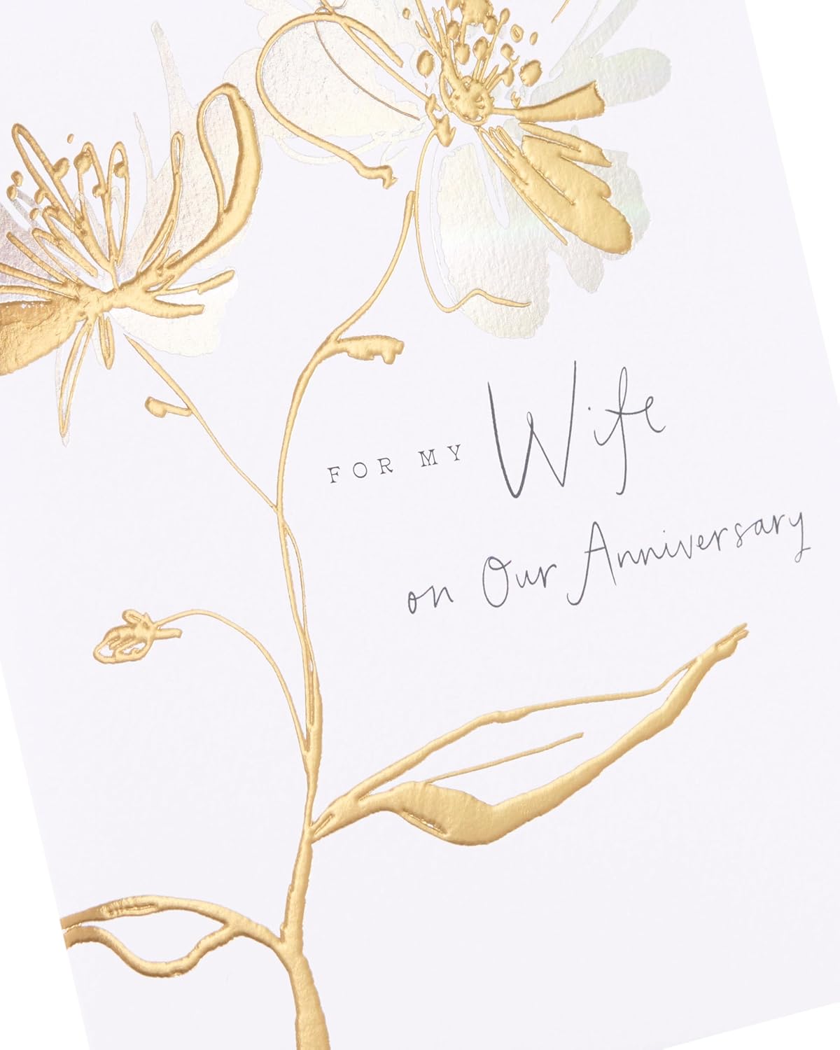Flower Design From The Camden Collection Wife Wedding Anniversary Card
