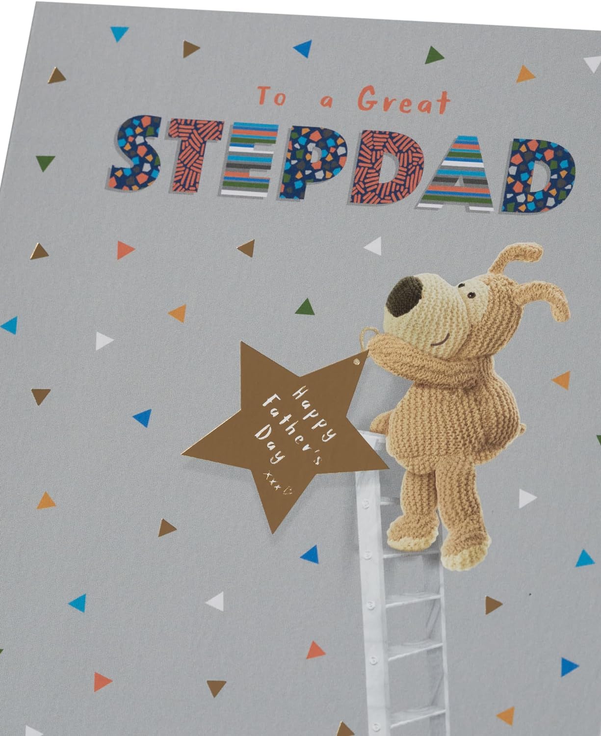 Boofle on Ladder Stepdad Father's Day Card