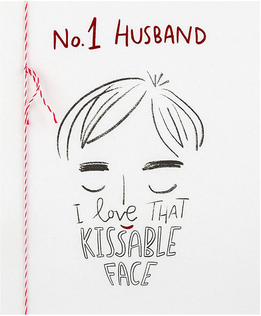 For Husband Embossed Design Valentine's Day Card