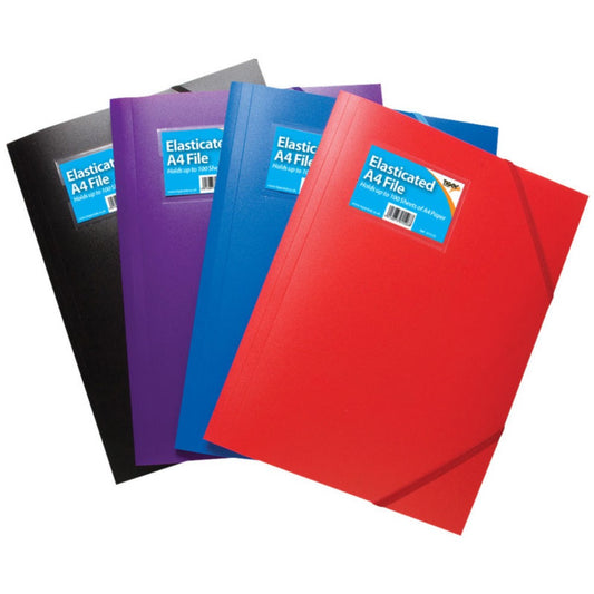 A4 3 Flap Folder Assorted Solid Colour