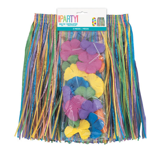Child Luau Skirt & Lei Set