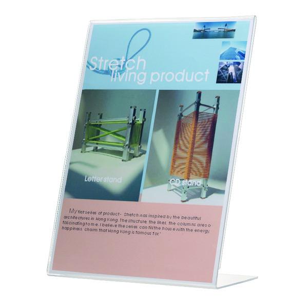 Pack of 6 A5 L-Shape Slanted Sign Holder