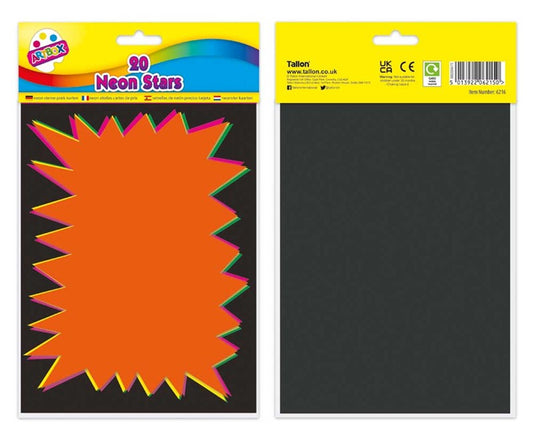 Pack of 20 Fluorescent Flashes 20 x 15cm