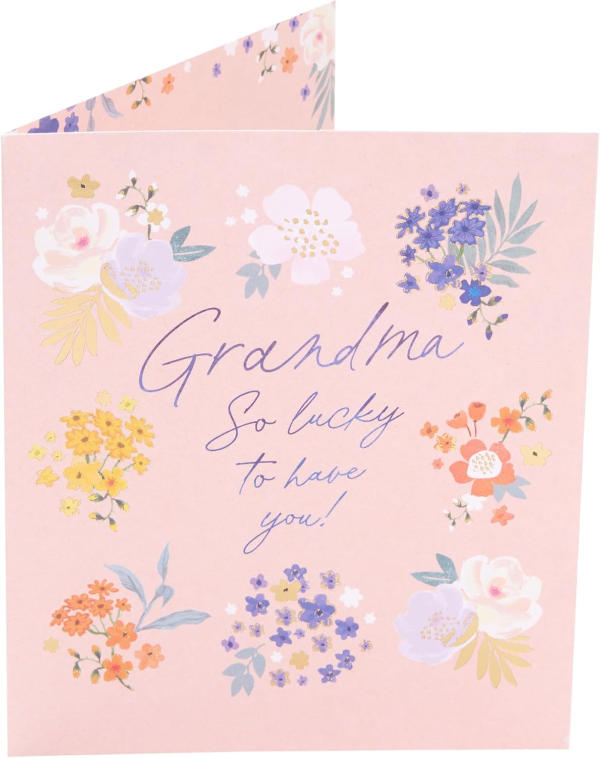 Lovely Floral Design Grandma Mother's Day Card