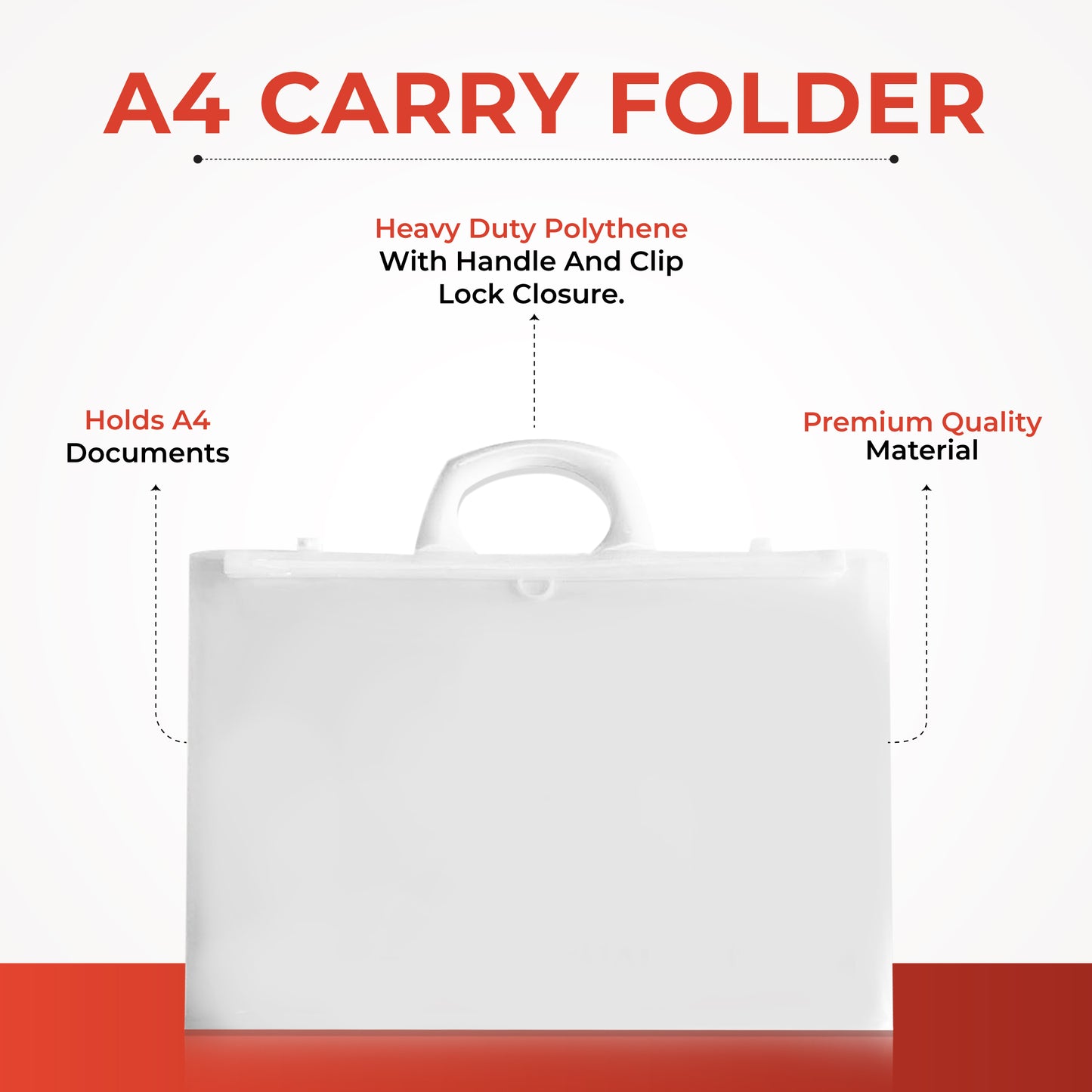 A4+ Clear Carry Folder - Art Portfolio