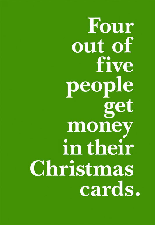 Christmas Card Shoebox Collection Humour Design Money Gag