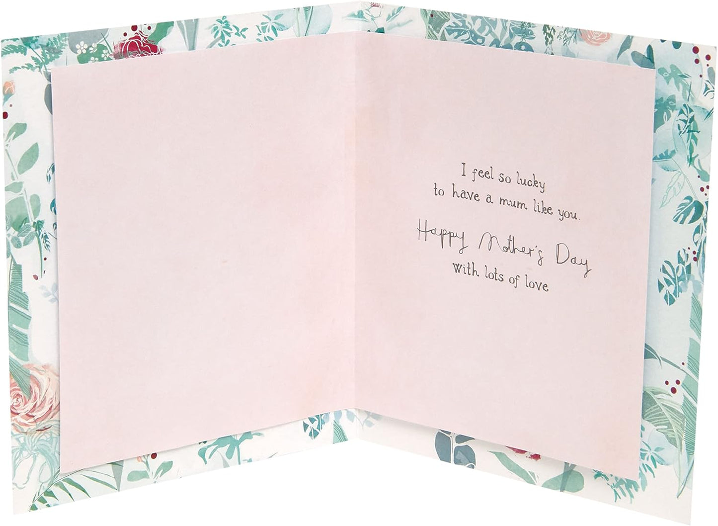 Heart & Leaves Design Mother's Day Card
