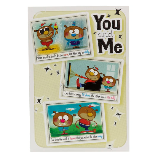 Our Anniversary Card 'You And Me' Husband/ Wife