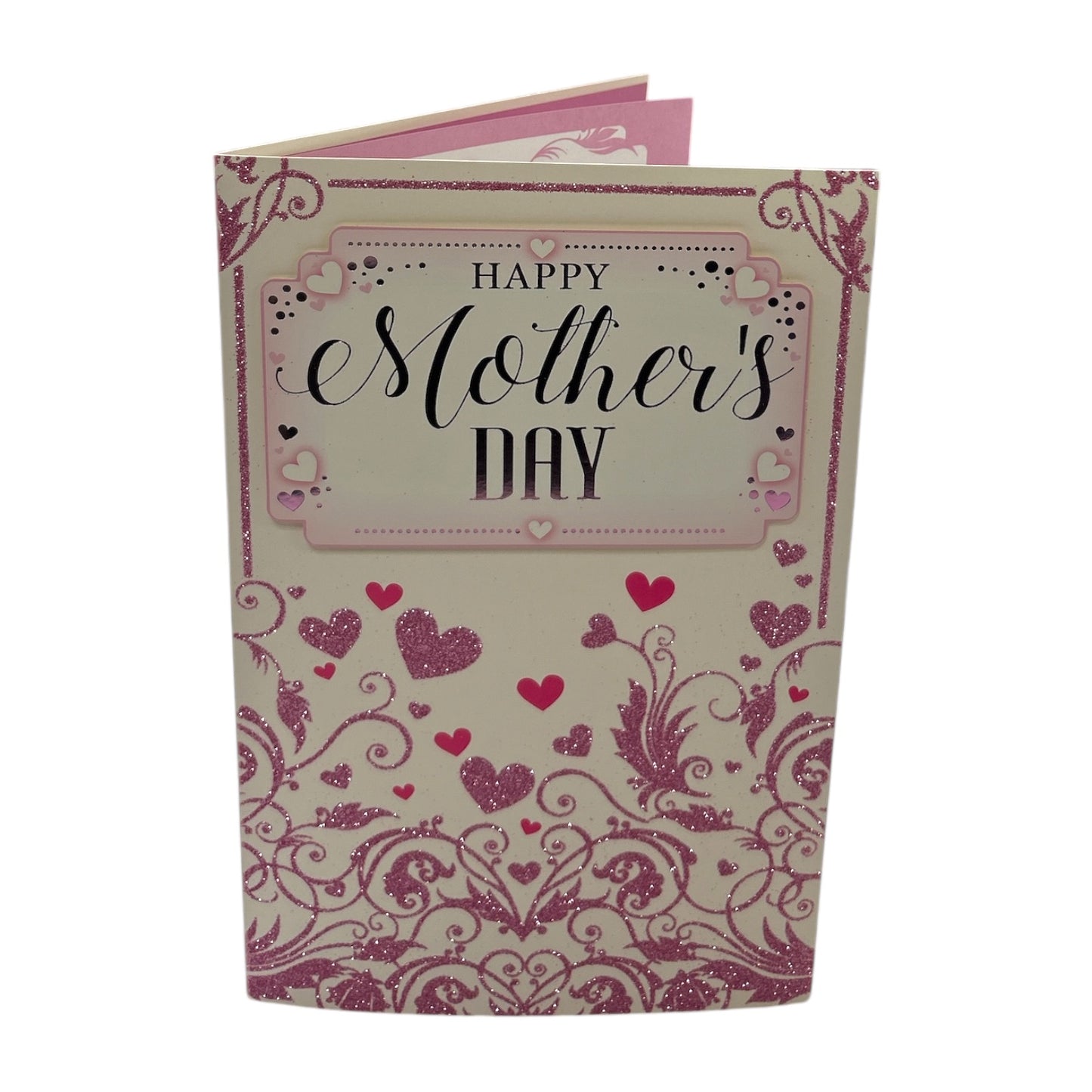 Classic Mini Pink Hearts Design Mother's Day Boxed Card