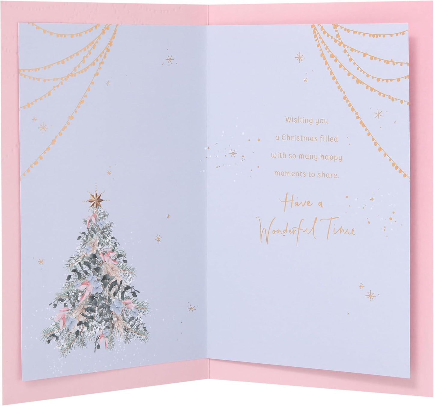 Xmas Tree Design Both of You Christmas Card