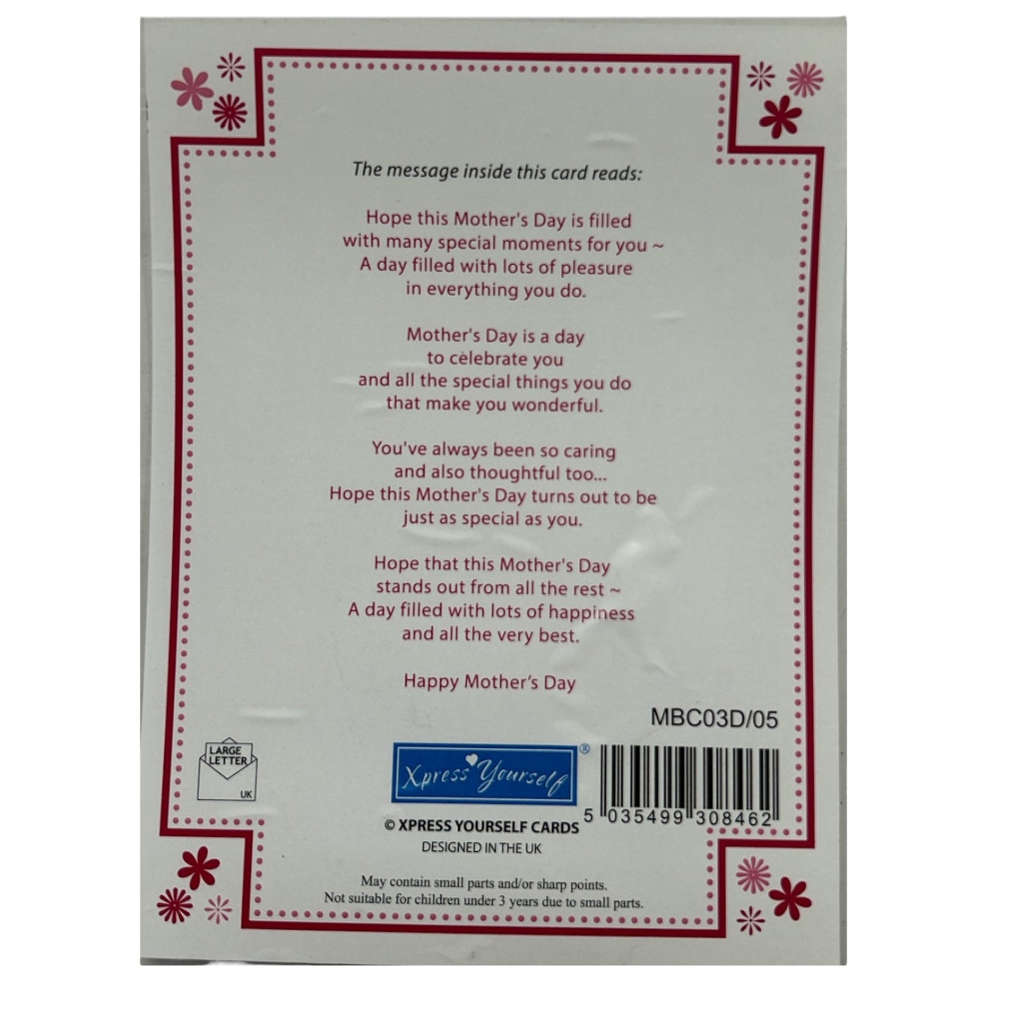 To My Wife Lovely Pink Flowers Bouquet Design Mother's Day Boxed Card