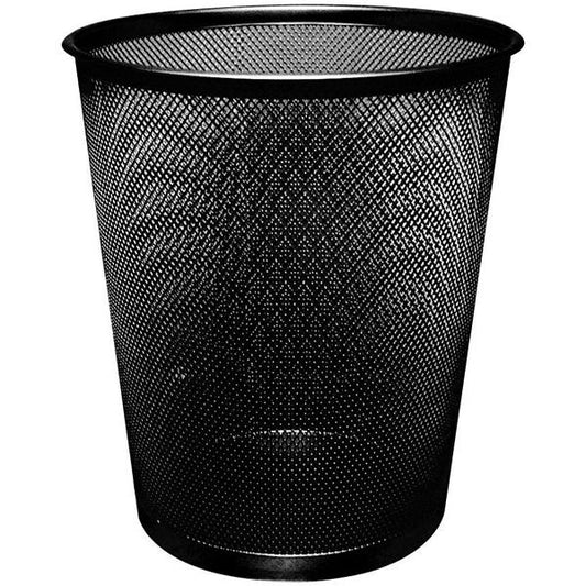 18 Litre Black Waste Basket Mesh 