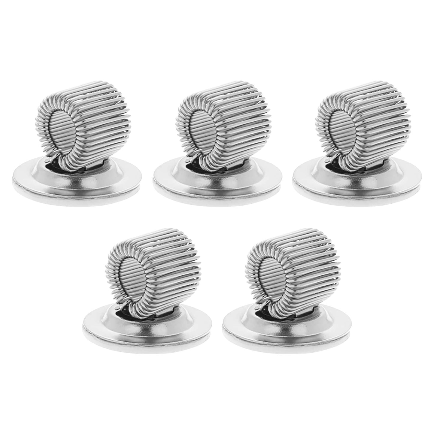 Pack of 6 Self Adhesive Single Metal Clip Pen Holders
