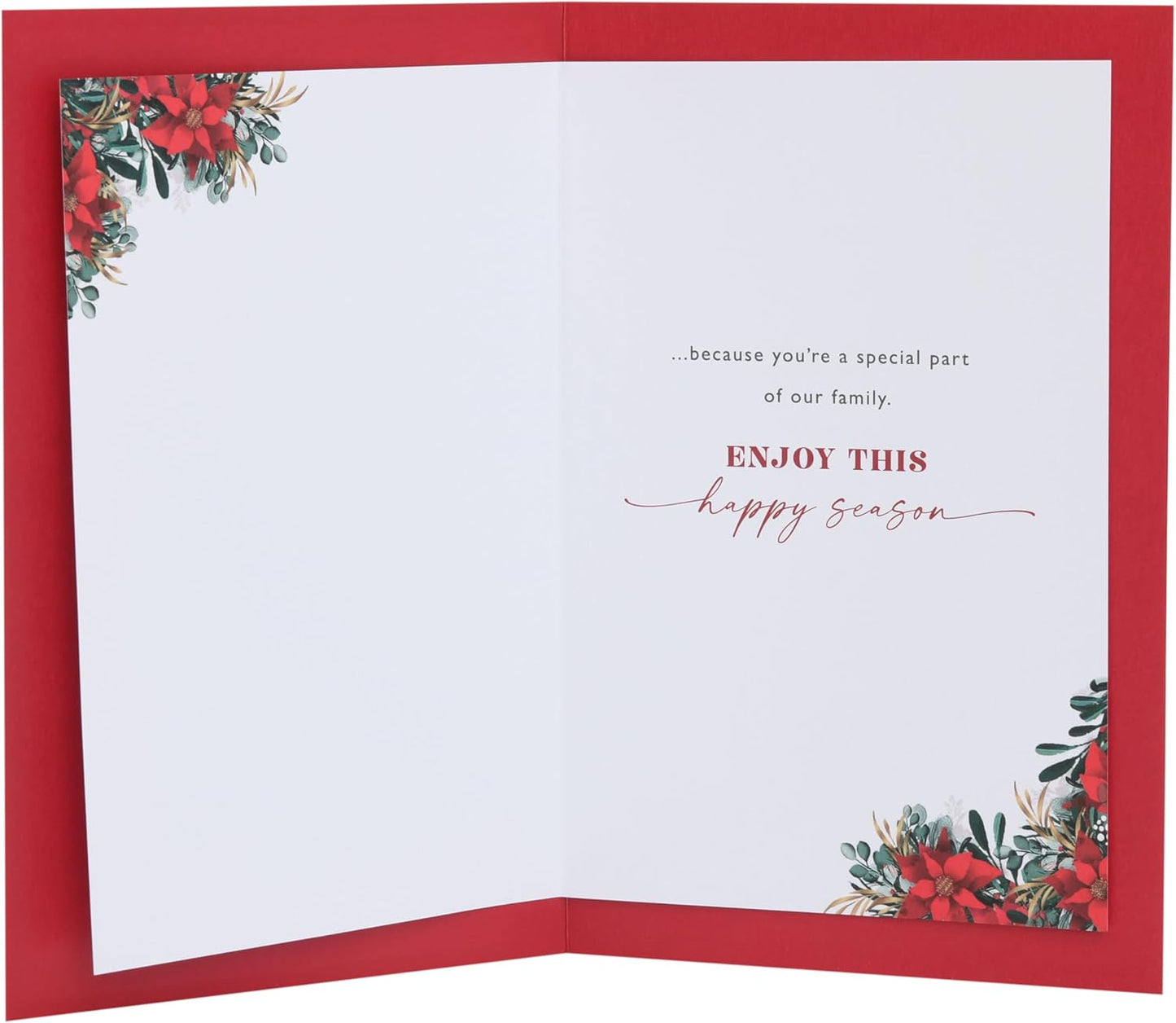 Xmas Doorway with Presents Auntie & Uncle Christmas Card