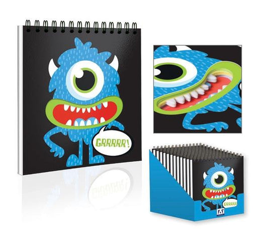 Monsters Design Wiro Bound Notebook