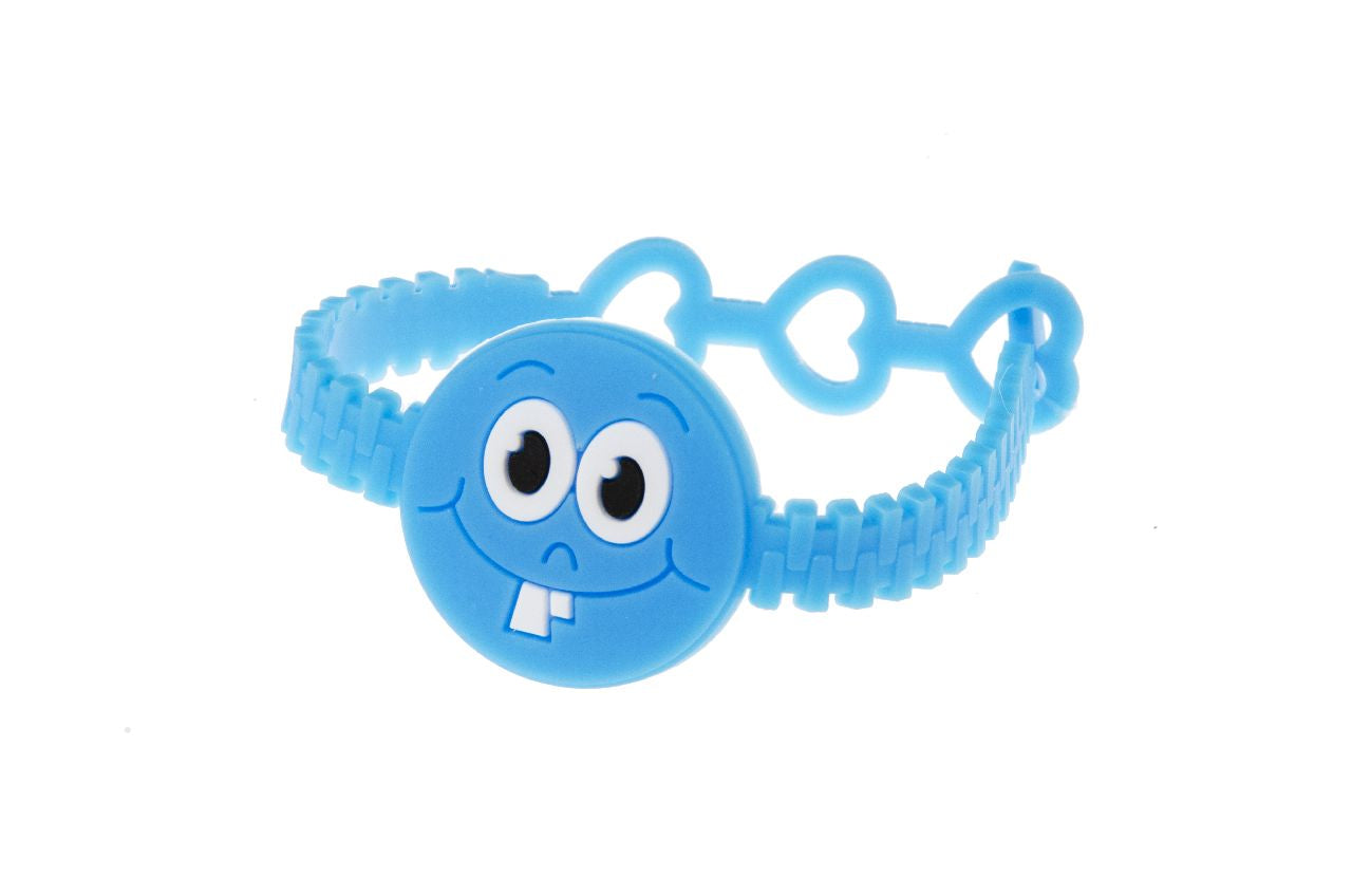Pack of 8 Emotion Faces Bracelets 19cm