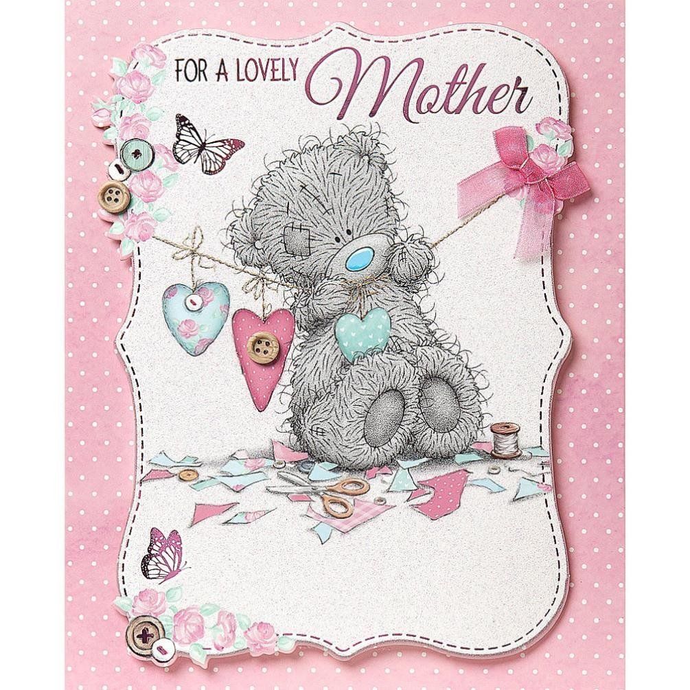 Lovely Mother Me to You Bear Handmade Large Nice Verse Mother's Day Card