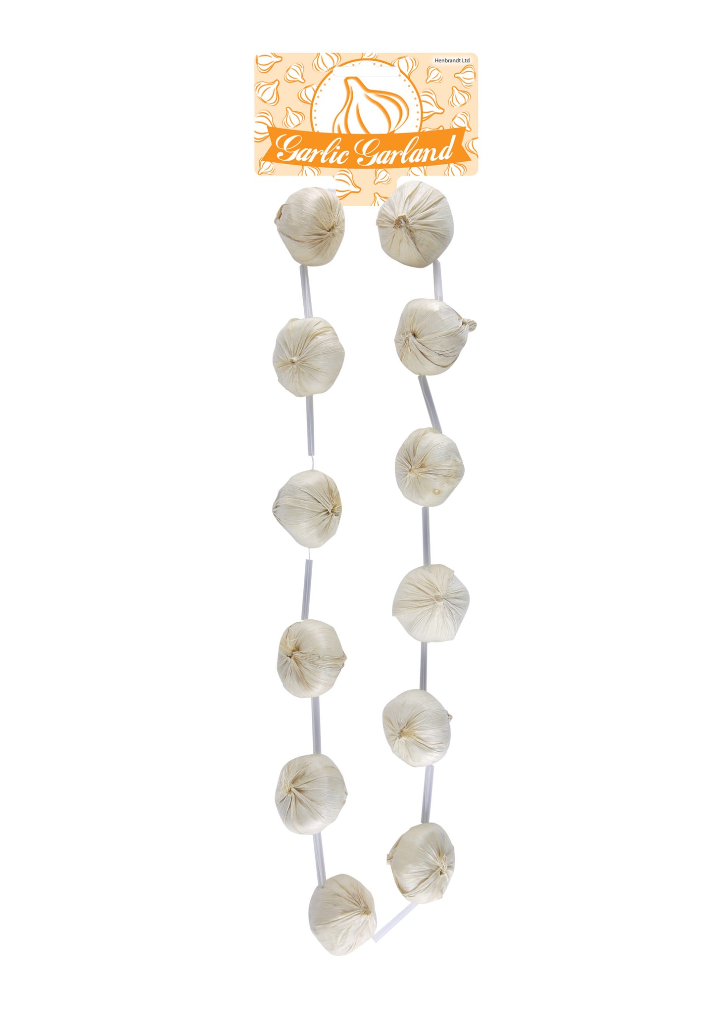 Garlic Bulb Garland (120cm) - Halloween Party, Fancy Dress, Festivals, Themed Outfits