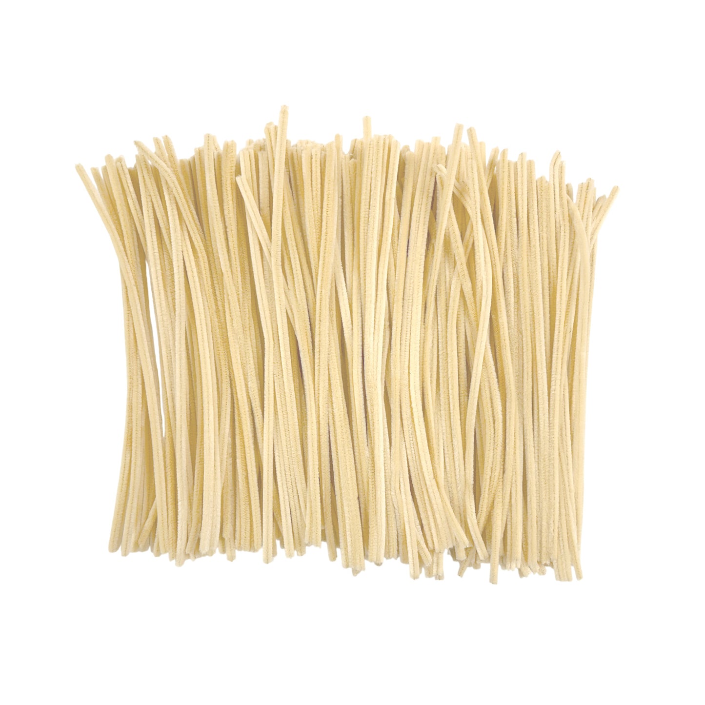 Pack of 250 Ivory Coloured Pipe Cleaners 30cm x 6mm Craft Chenille Stems
