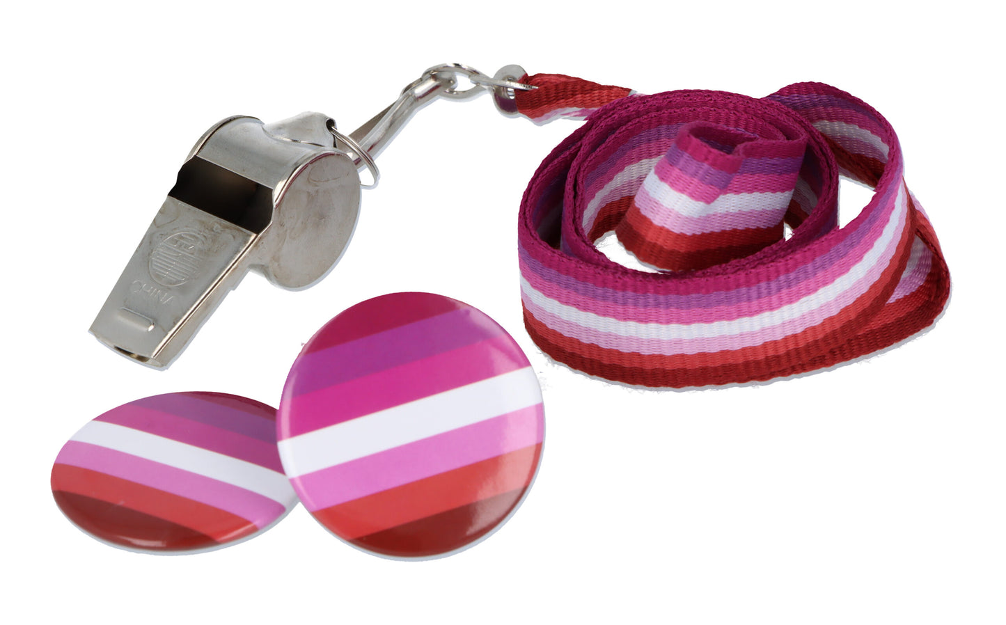 Pack of 12 Lesbian Pride Badges 4cm