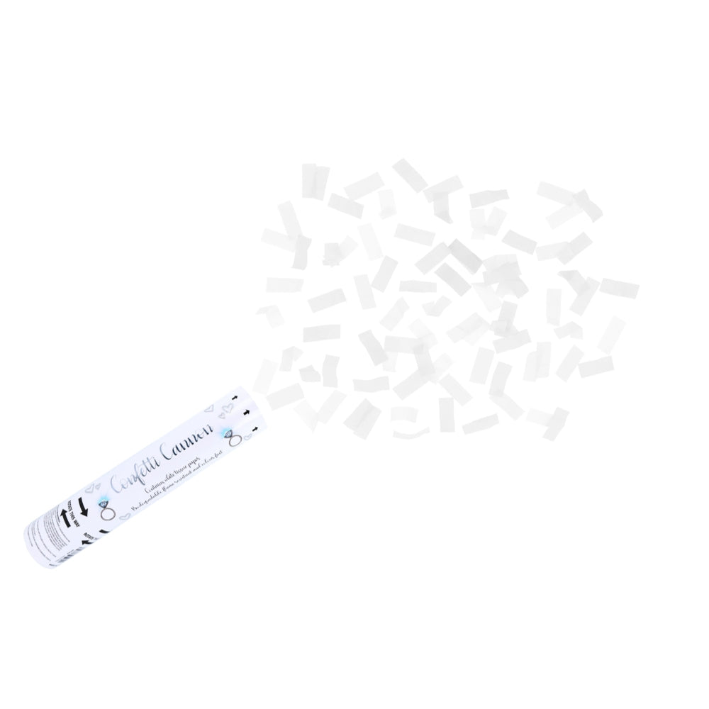 White Paper Confetti Shooter 20cm
