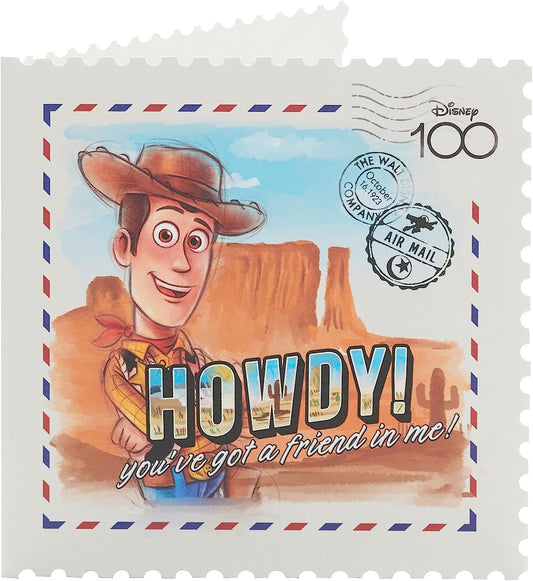 Disney Toy Story Stamp Design 100 With Woody Friend Blank Card