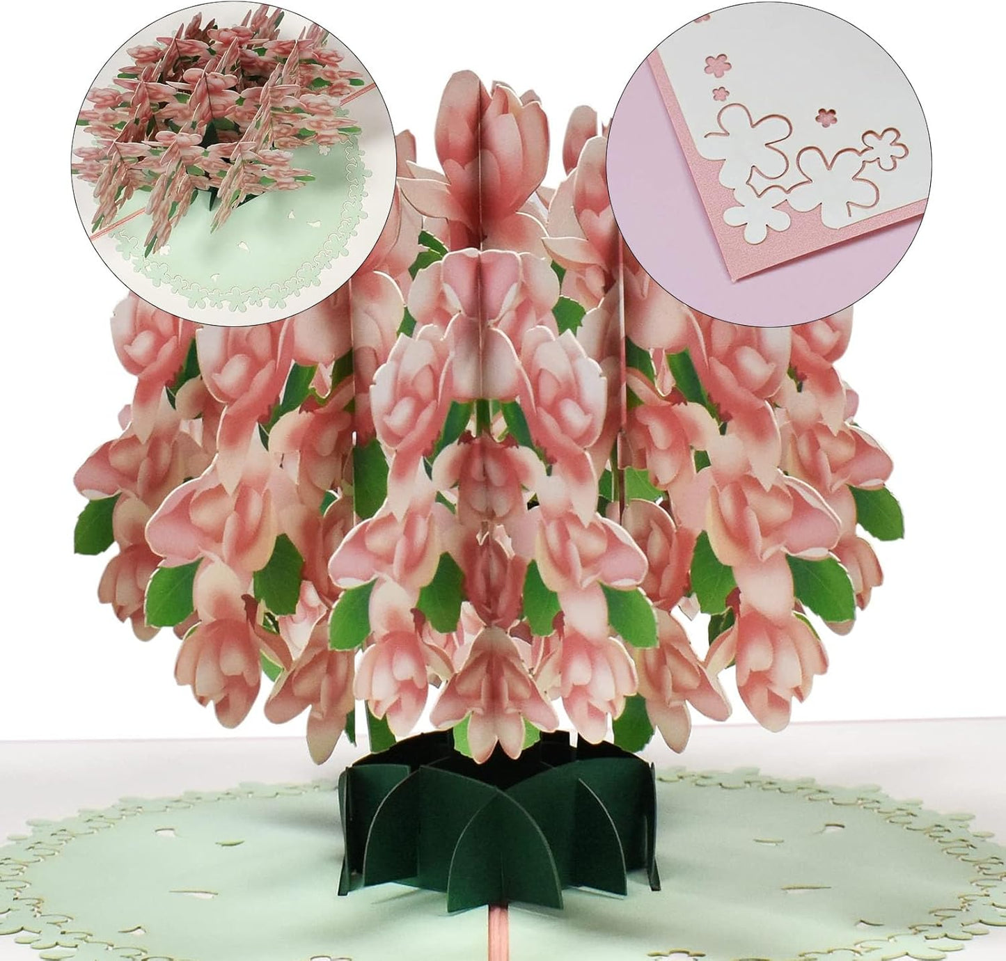 Magnolia Blossom 3D Pop Up Greeting Card - Mother's Day Anniversary Birthday Get Well