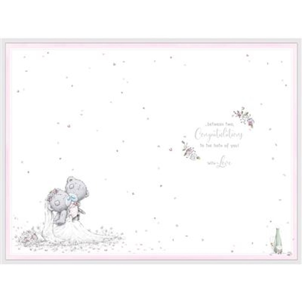 Bears Cutting Cake Wedding Card