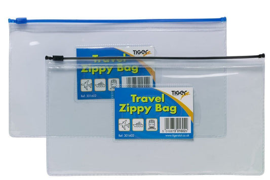 Single DL Travel Size PVC Zippy Bag