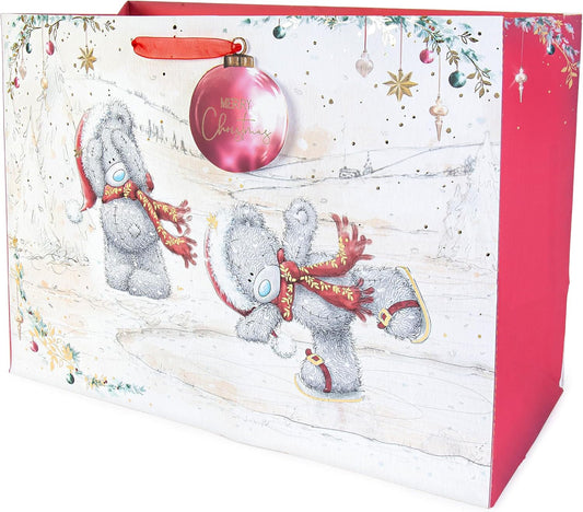 Me To You Bear Ice Skating Christmas Extra Large Jumbo Size Gift Bag