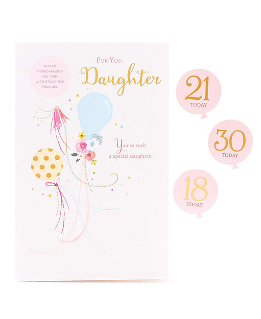 Daughter Birthday Card 18TH, 21ST AND 30TH