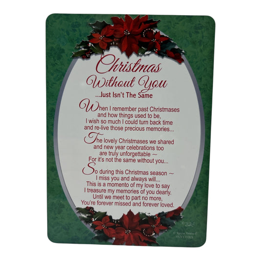 Christmas Without You Graveside Keepsake Card
