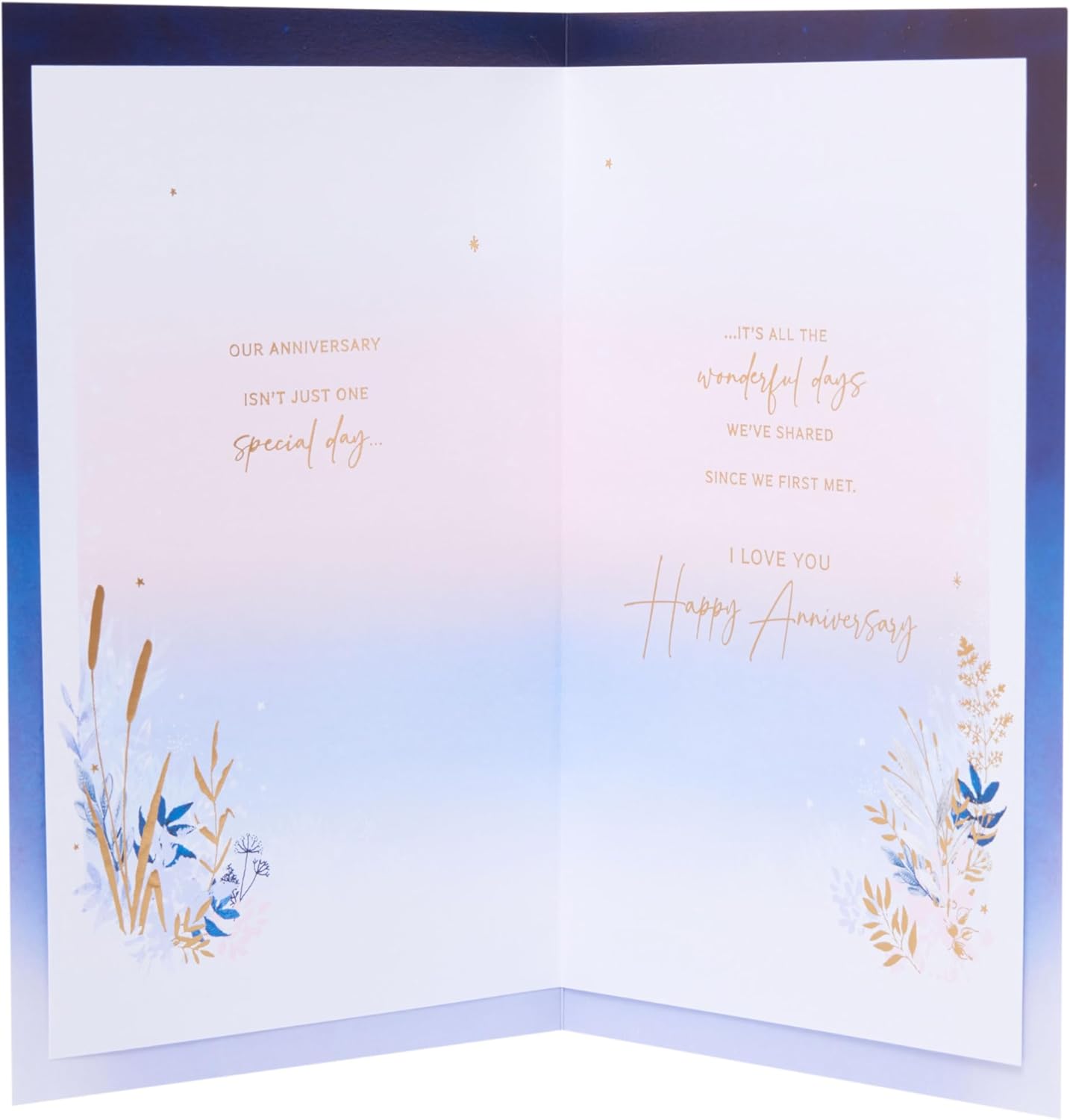 Romantic Swans Design Wife Wedding Anniversary Card