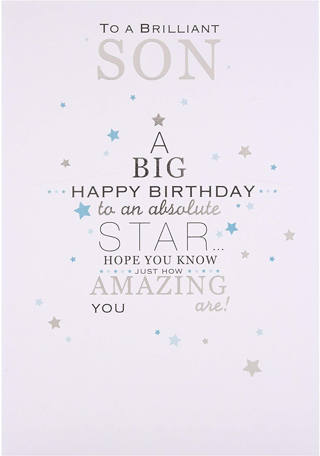 Son Birthday Card 'A Big Star'
