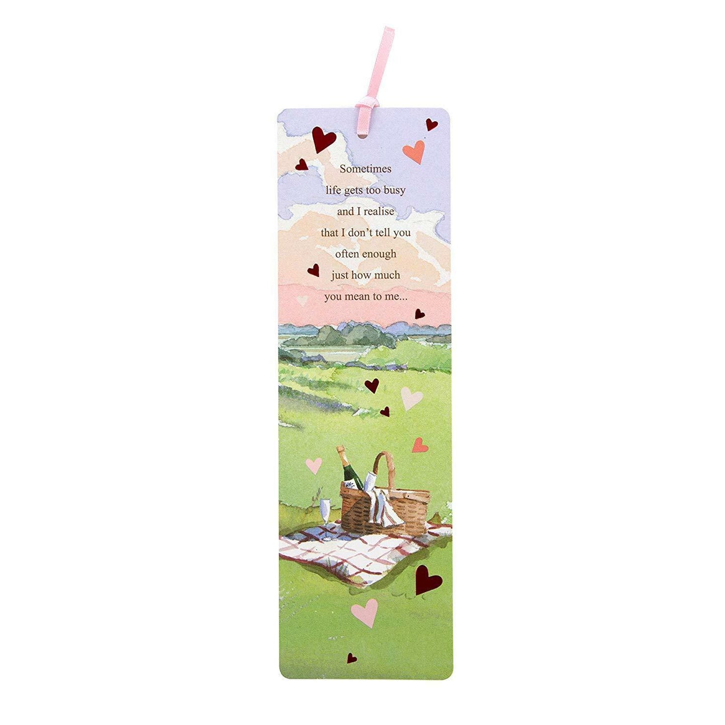 'Detachable Bookmark'  Valentine's Day Card