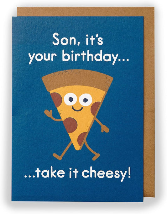 Kindred X David Olenick Take It Cheesy Son Birthday Card