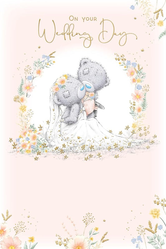 Bear Bride And Groom Congratulations On Your Wedding Day Card
