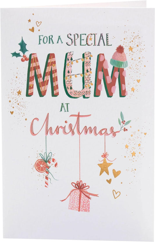 Mum Christmas Card Hanging Ornaments Design 