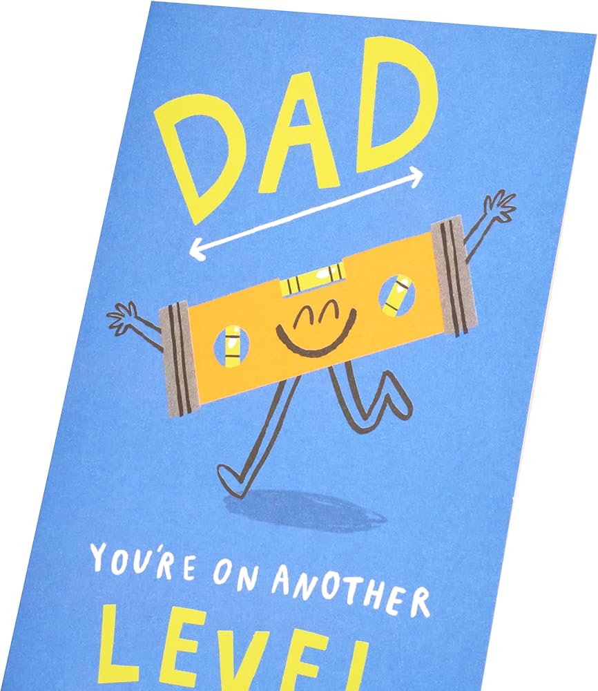 Spirit Level Design Dad Father's Day Card