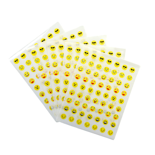 Pack of 315 Smile Face 8mm Self Adhesive Labels