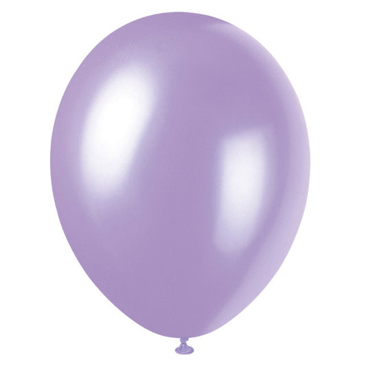 Pack of 8 Lovely Lavender 12" Premium Pearlised Balloons