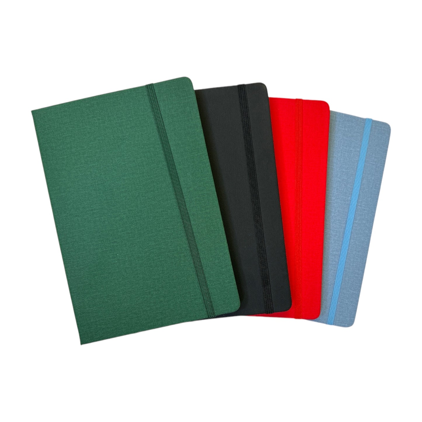 Single A5 96 Sheets Ruled PU Leather cover Notebook with Elastic Closure
