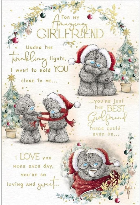 Bears Wearing Christmas Hats Storyboard Amazing Girlfriend Verse Christmas Card