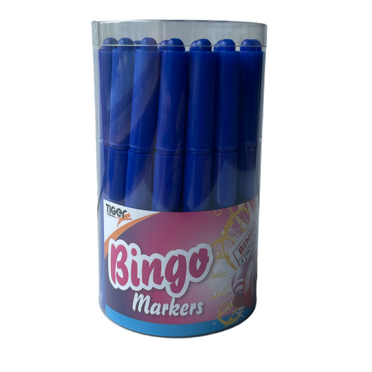 Pack of 24 Mercurio Blue Bingo Markers