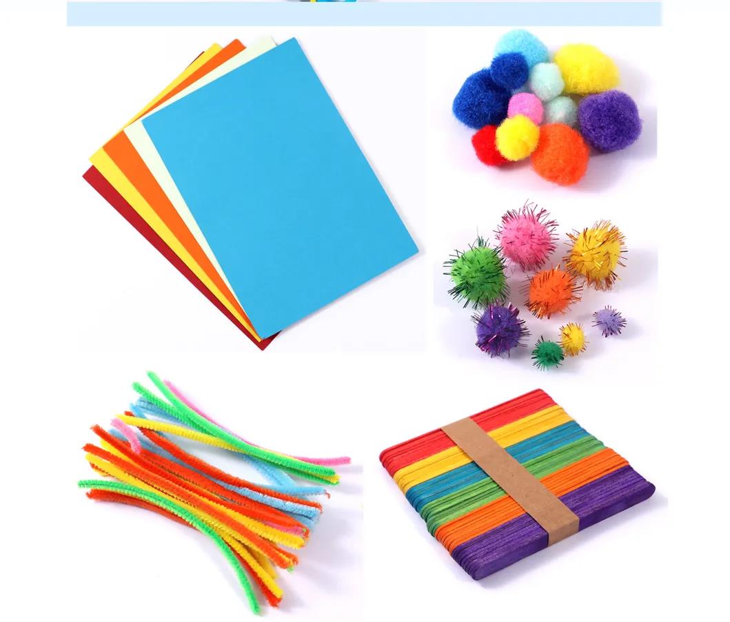 Complete DIY Arts and Crafts Supplies Kit with Storage Box
