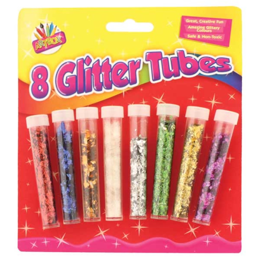 Pack of 8 Glitter Tubes