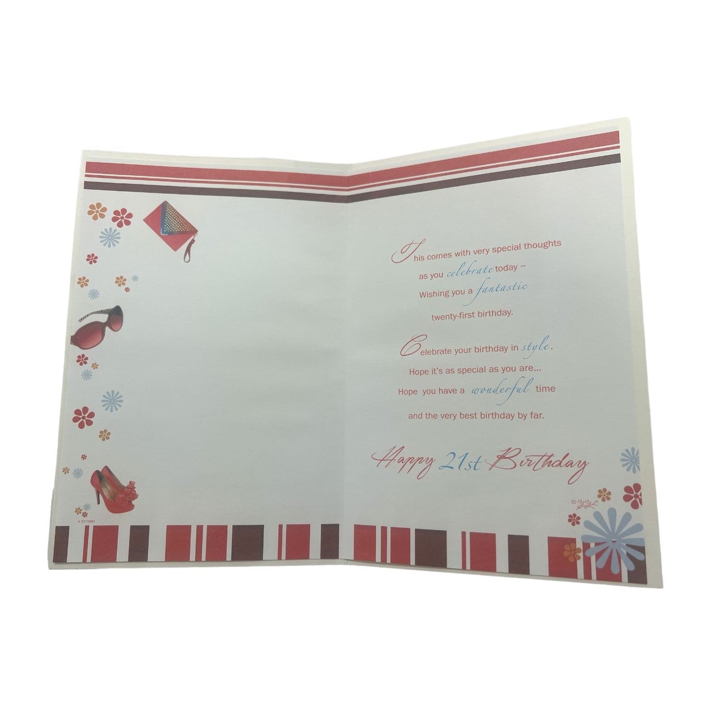 Your 21st Birthday Greetings Card For Her