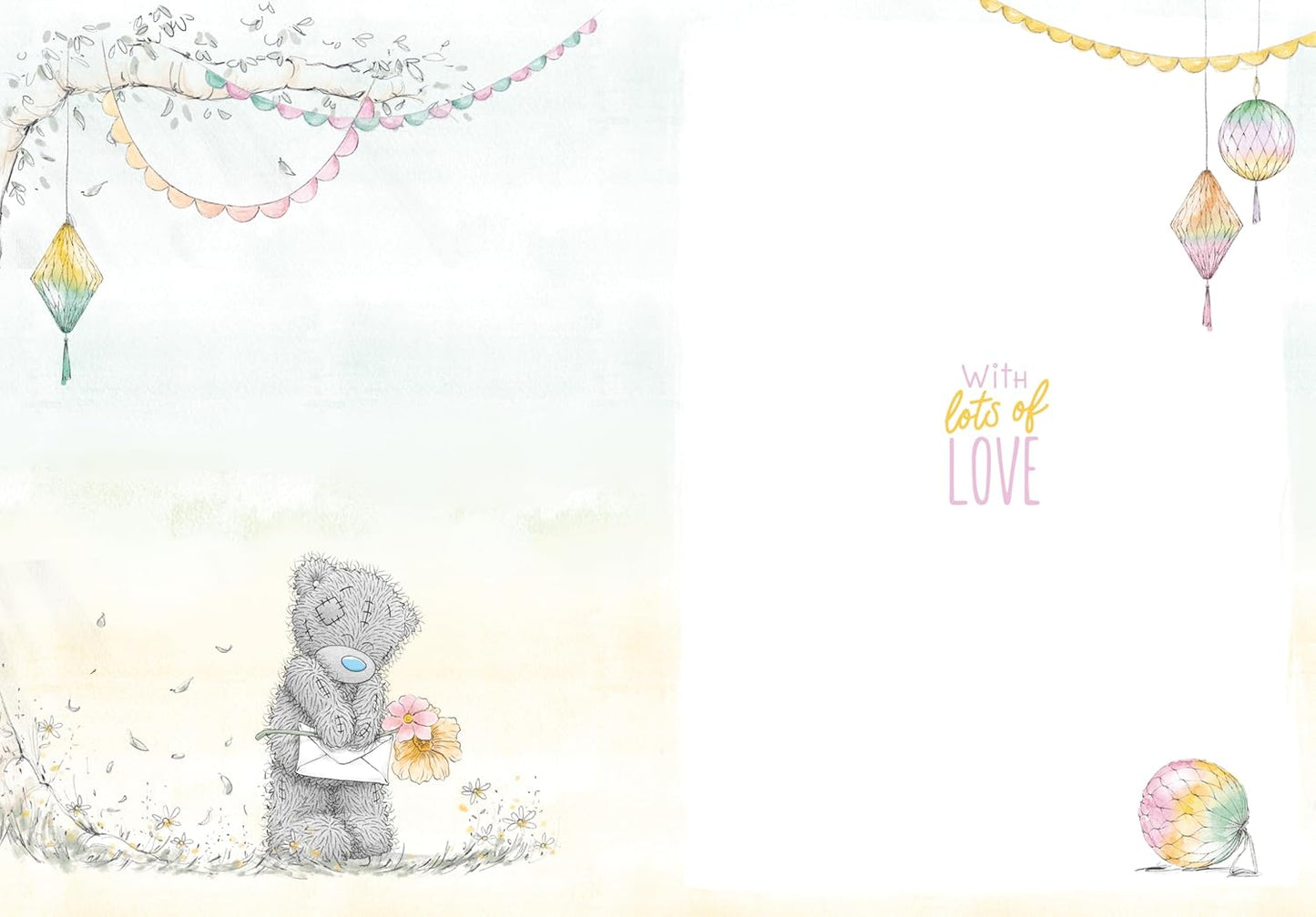 Bear Balancing Cakes Aunty Birthday Card