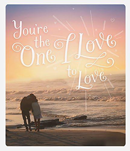 One I Love Romantic Couple On Lake Side Valentine's Day Greeting Card
